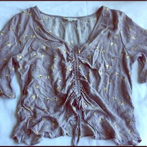 American Eagle cute flower crop top